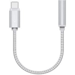 Cable adaptador USB-C a 3,5 mm xlayer premium plateado