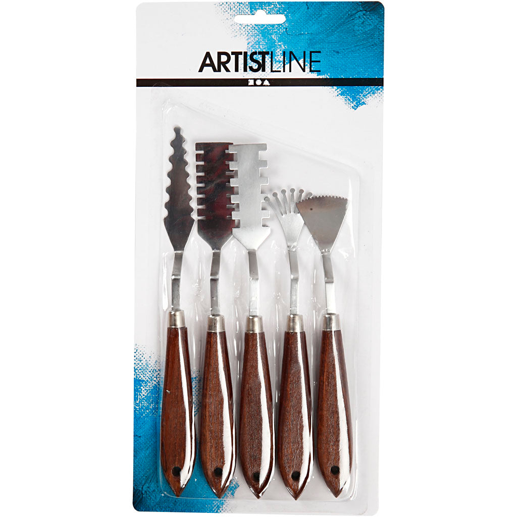 Set spatole Creative Company con motivo, l: 17-21 cm, l: 2-3 cm, 5 pezzi 1 scatola