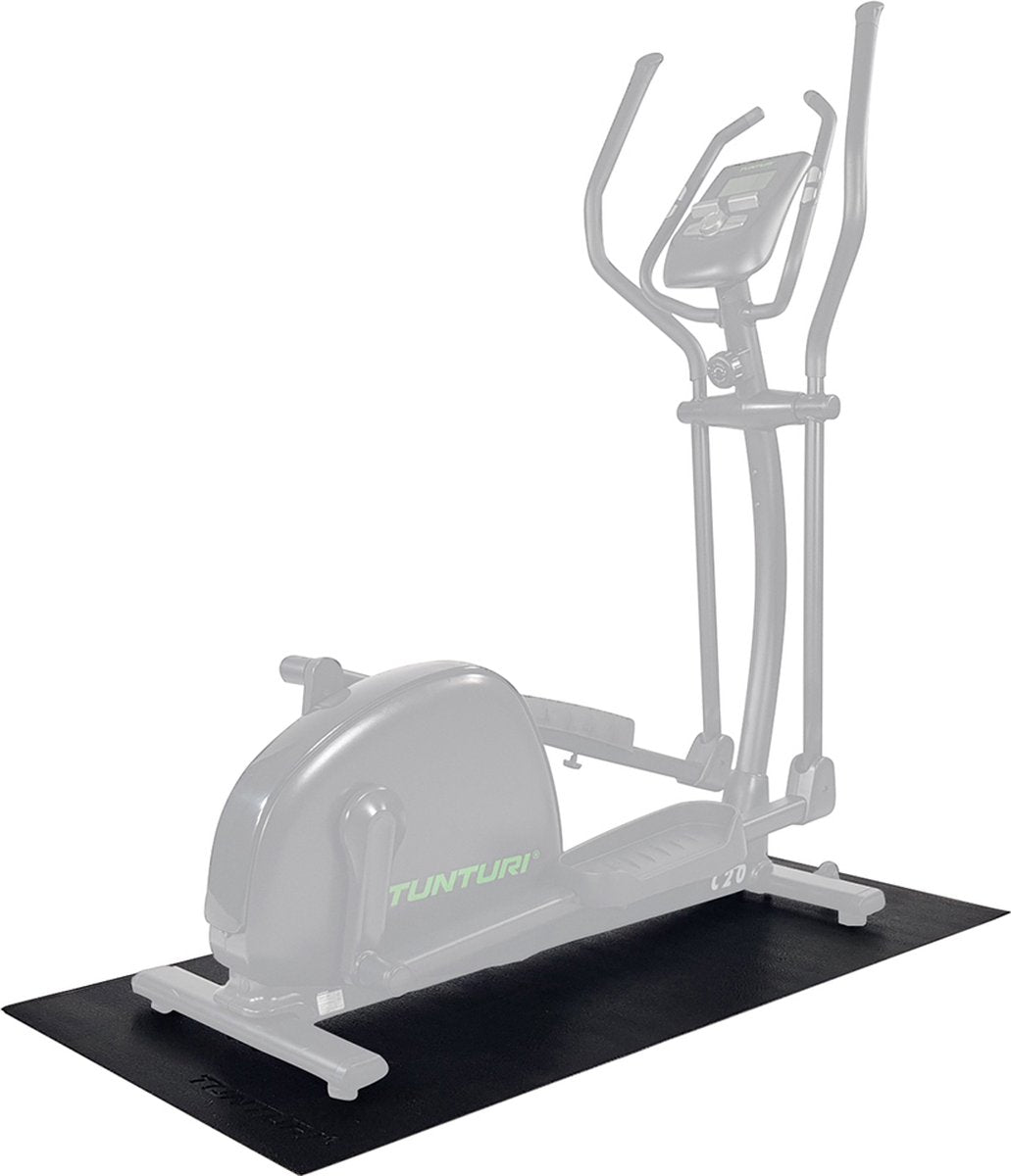 Tunturi crosstrainer mat - vloerbeschermer - beschermmat - 160 x 87 x 0,5 cm - zwart