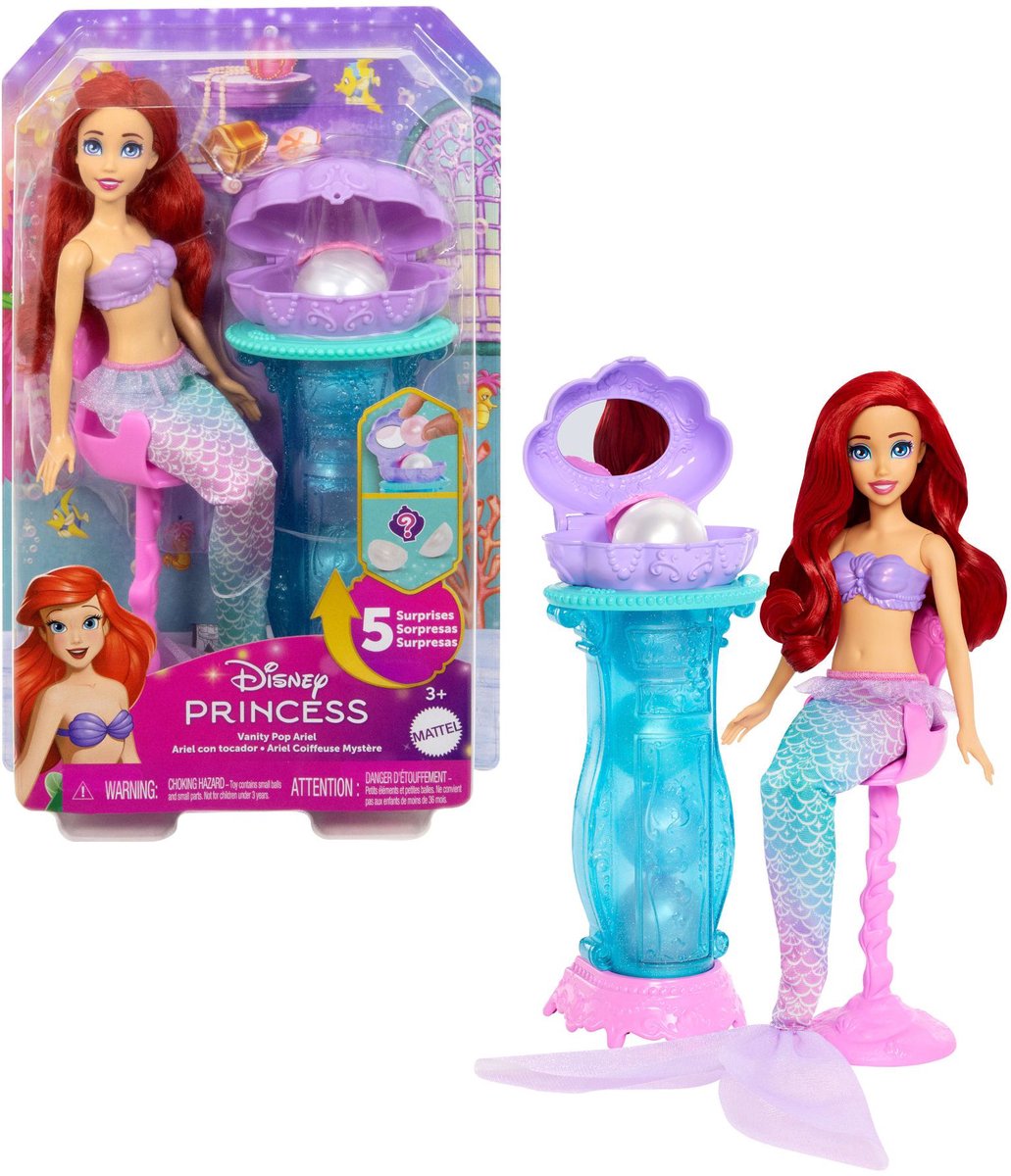 Princesa de Disney Ariel Pop con tocador