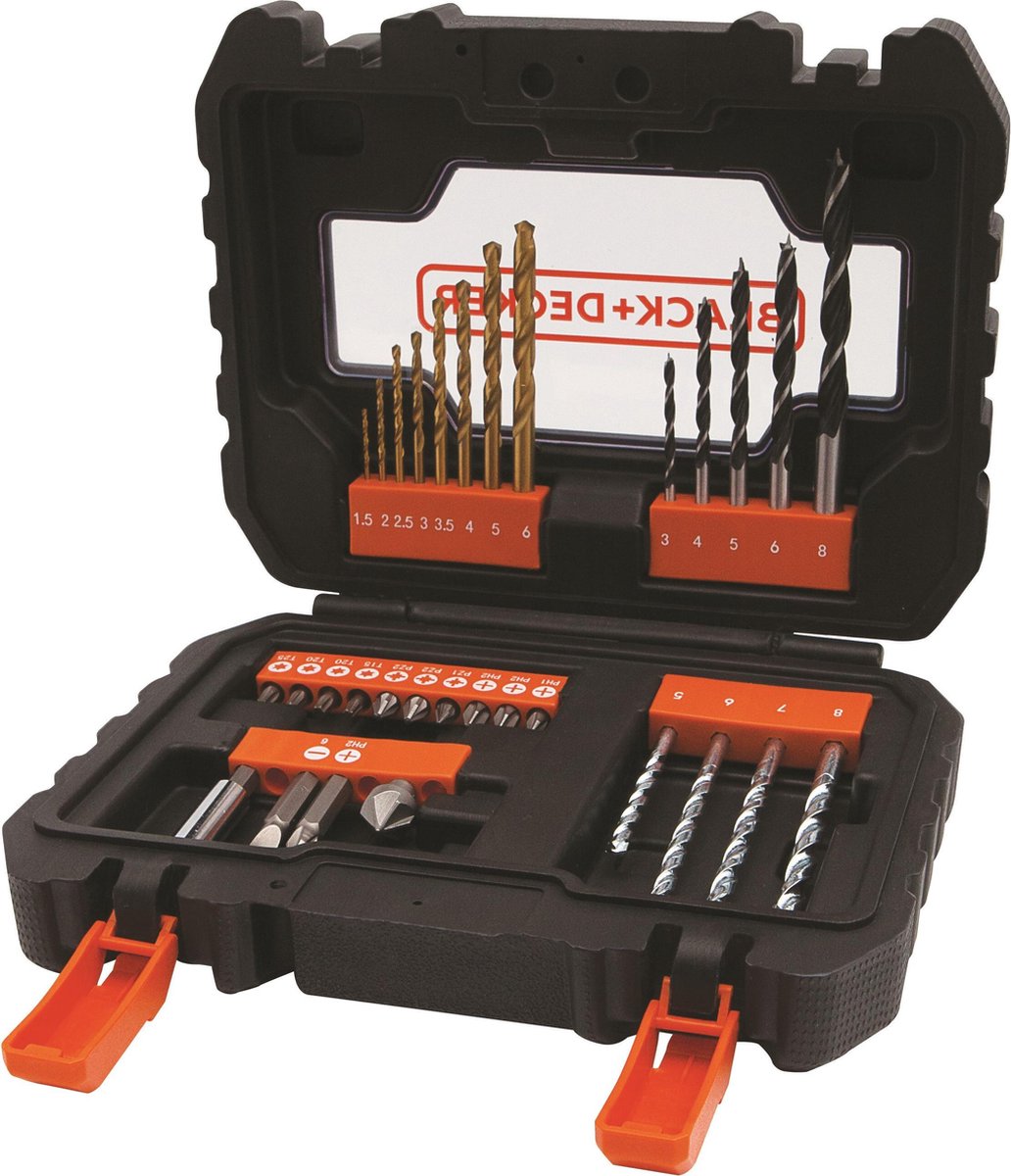 Black+decker set di punte a vite da 31 pezzi - a7233-xj
