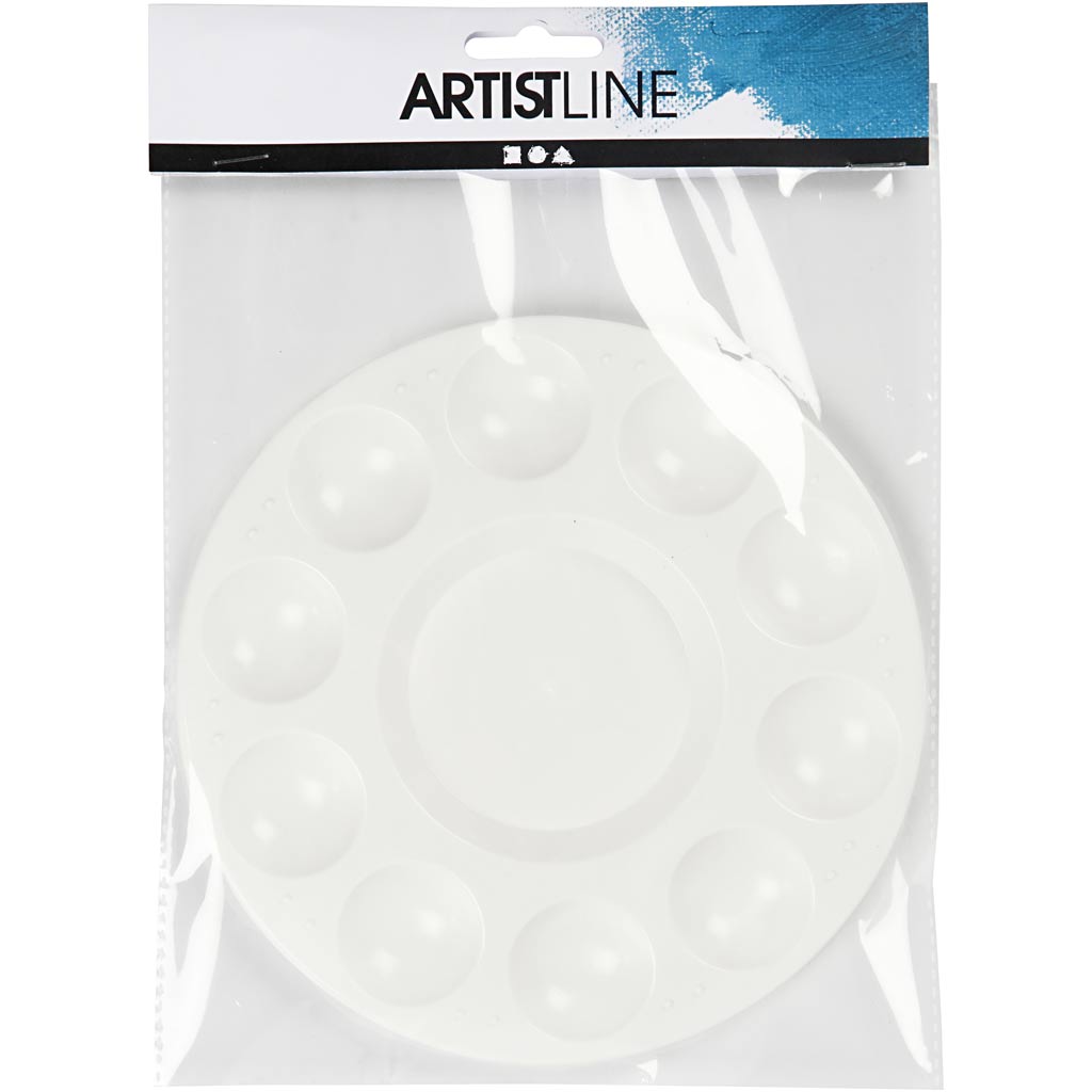 Creative Company Paint Palette White, 17 cm