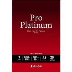 Carta fotografica canon pt-101 pro platino a3 bianca 20 fogli