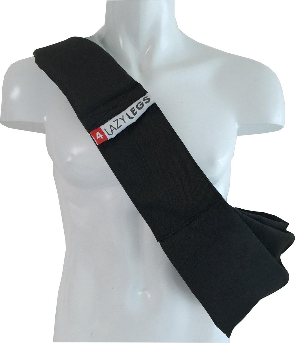 Bolsa de transporte para perros 4lazylegs - hasta 15 kg - perros pequeños - negro