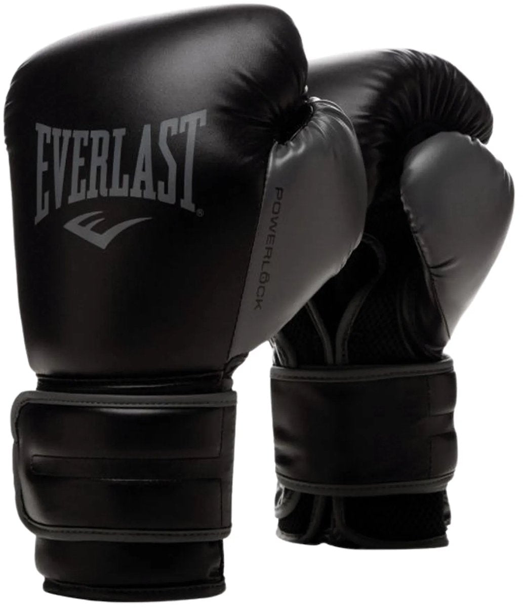 Everlast powerlock 2 - guantoni da boxe - 12 once - neri