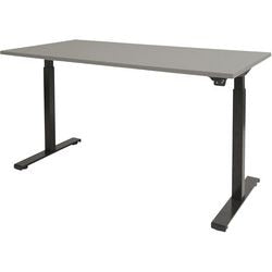 Scrivania sit-stand Schavenburg Dextro Basic Base a T grigia