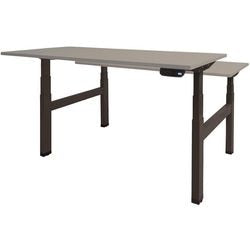Scrivania sit-stand Schavenburg Dextro Basic Base a T grigia