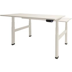 Zit- sta bureau schaffenburg dextro plus duo t-voet kalk wit