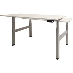 Zit- sta bureau schaffenburg dextro plus duo t-voet kalk wit
