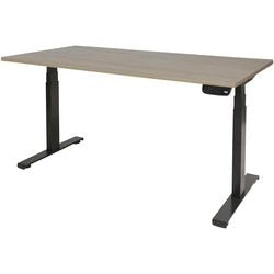 Scrivania sit-stand Schavenburg Dextro con base a T Robson Oak