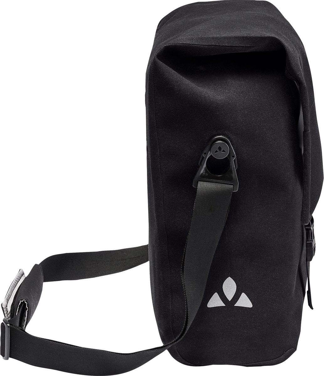 Borsa a tracolla per bicicletta Vaude con scomparto per laptop Borsa per bici Augsburg IV nera nera