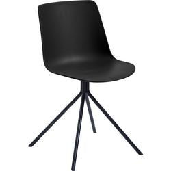 Sedia visitatore paperflow plastica nera