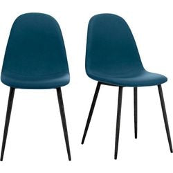 Sedia visitatore tessuto paper flow blu