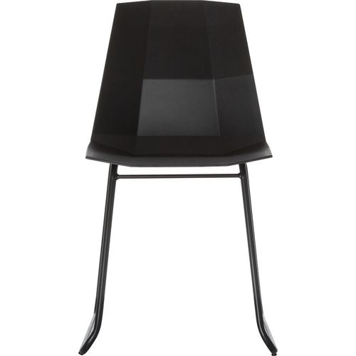 Silla de visita paperflow plástico negro