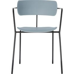 Visitor chair paperflow plastic blue