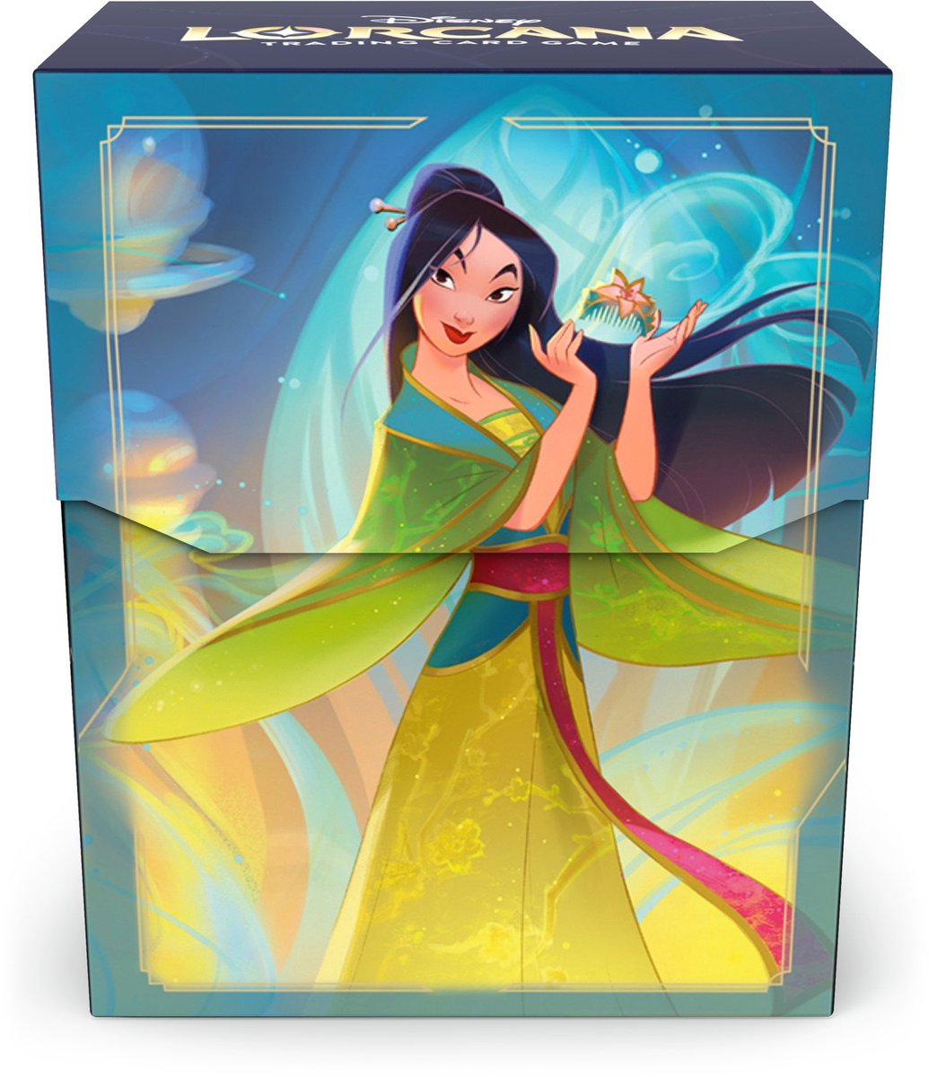 Disney lorcana ravensburger tcg deck box mulan card boxes