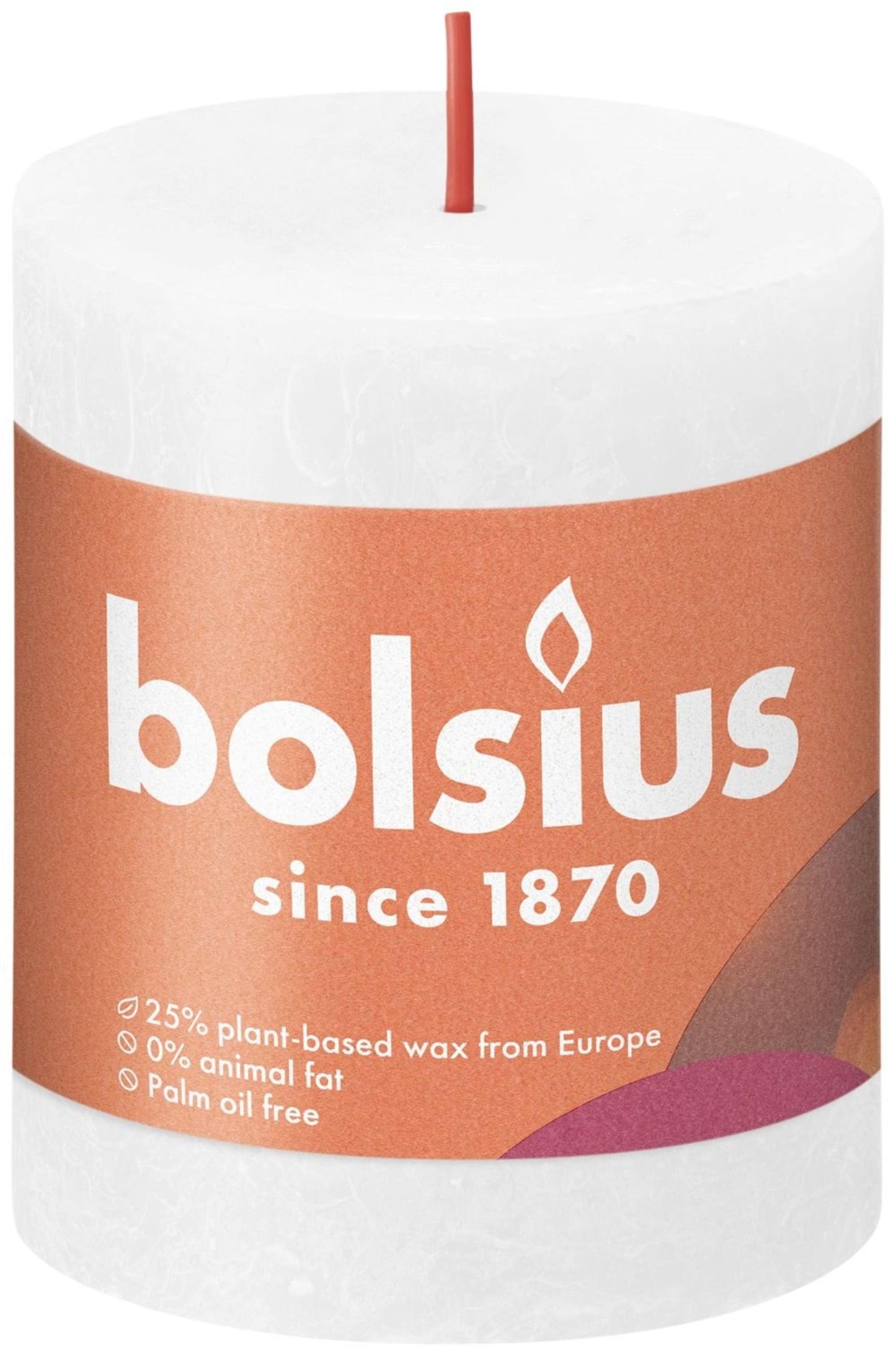 Bolsius Bolsius Stub Vela 8x6.8 cm blanco