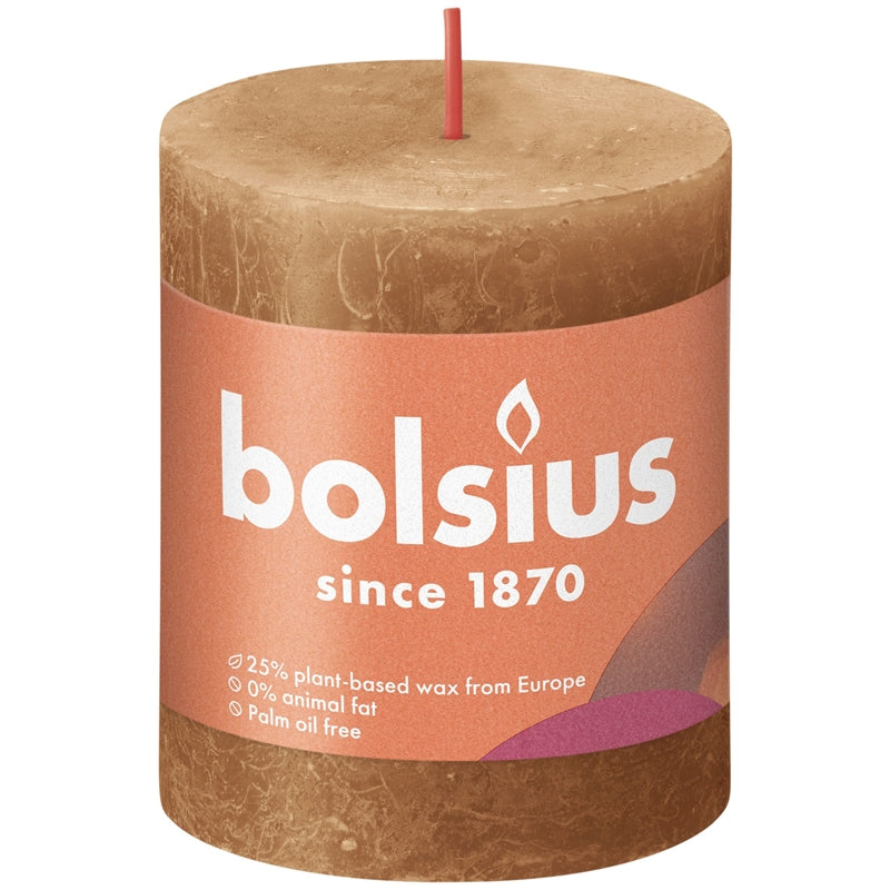 Bolsius Stub Candle Rustic Spicy Brown 80x68 mm