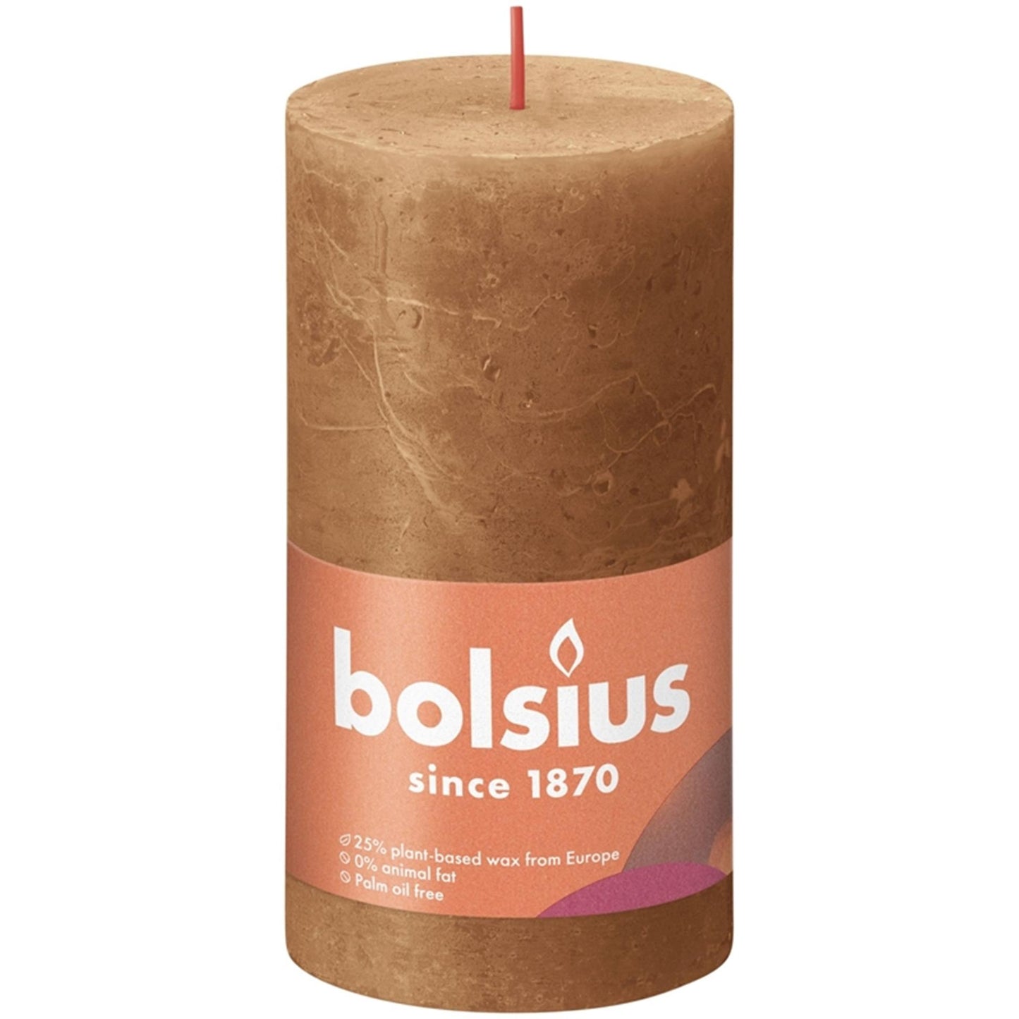 Bolsius Stub Candle Rustic Spicy Brown 130x68 mm