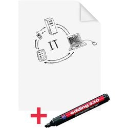 Gráfico de papel legamaster magic chart blanco en blanco