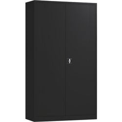 Hinged door cabinet ch195120 black 120 x 42 x 195 cm