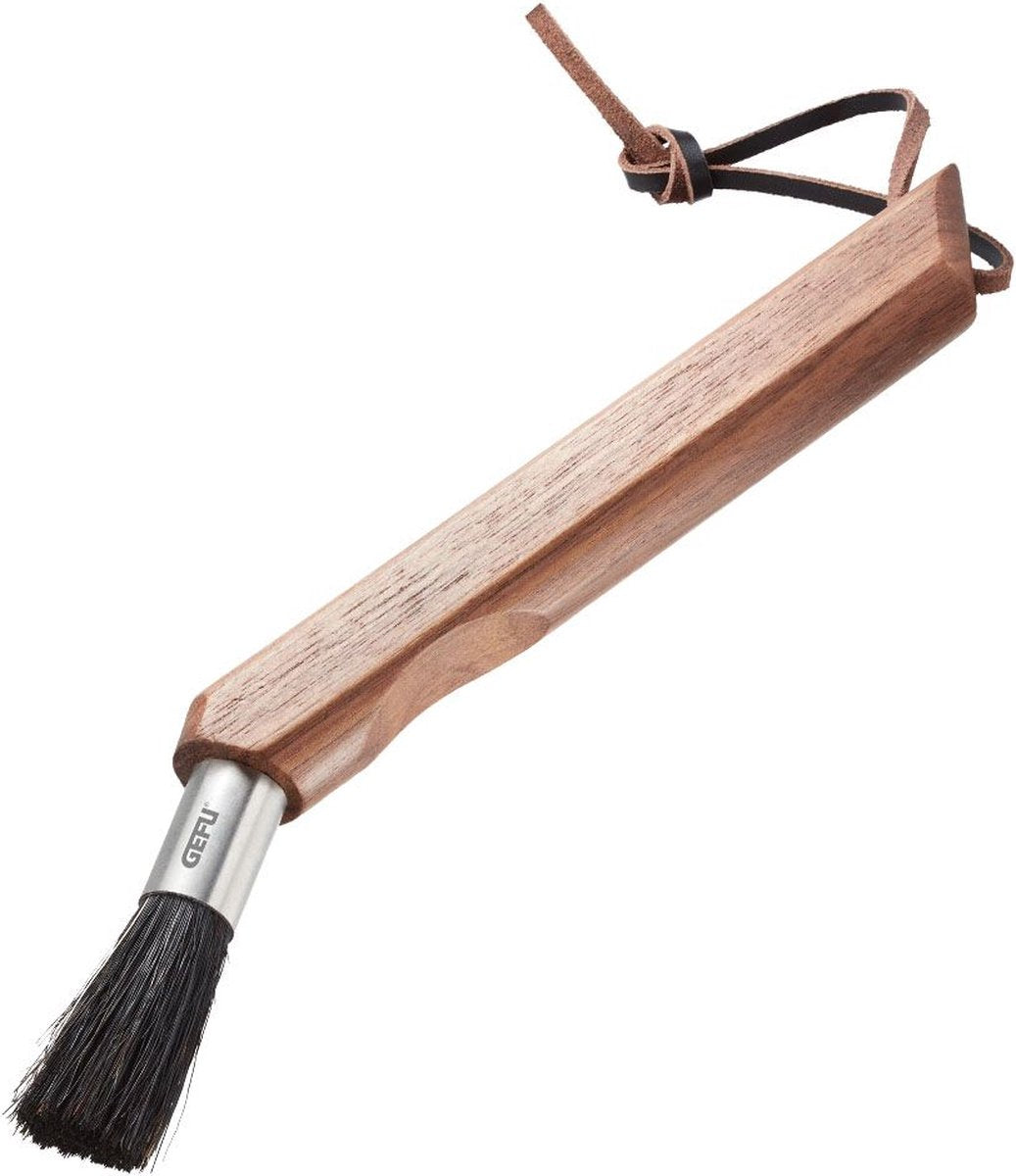 Cepillo de limpieza Gefu Dusto para molinillo de café y cafetera - cerdas naturales de madera de nogal