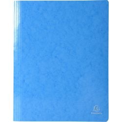 Carpetas de fijación rápida exacompta 380806b a4 azul claro
