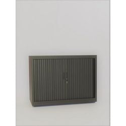 Armario con puerta enrollable chs73100 antracita 100 x 45 x 73 cm