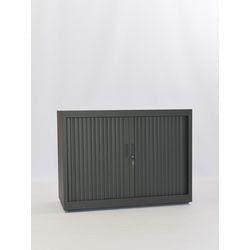 Armadio con ante a rulli chs7380 nero 80 x 45 x 73 cm