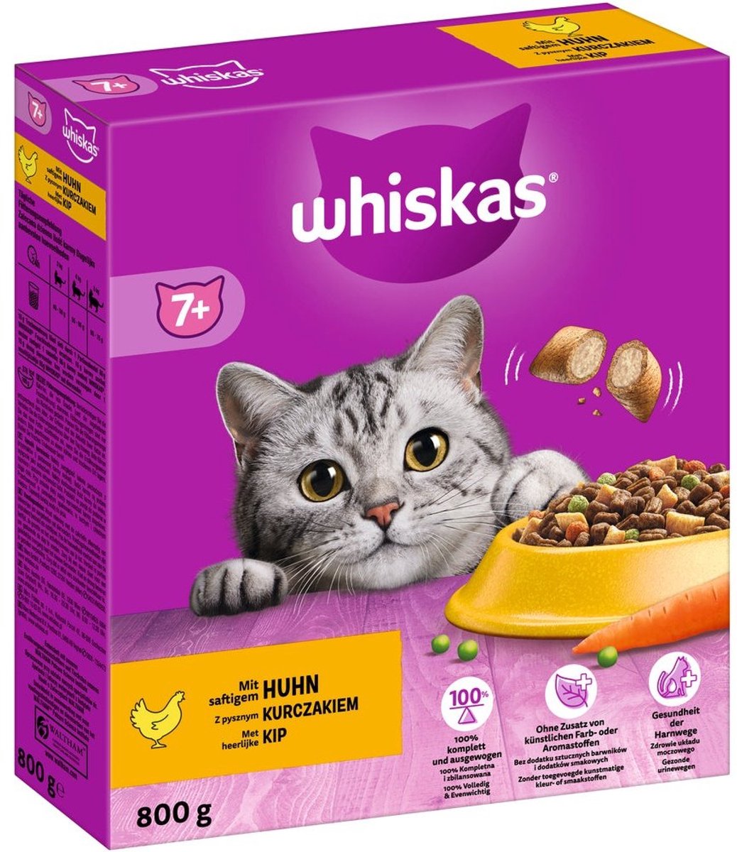 Whiskas crocchette senior - cibo per gatti - pollo 800 g