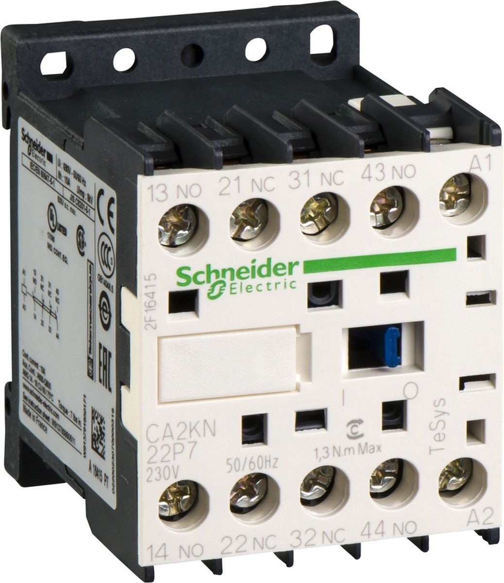 Schneider electric ca2kn22p7 hulpbeveiliging 2x nc, 2x no 1 stuk(s)