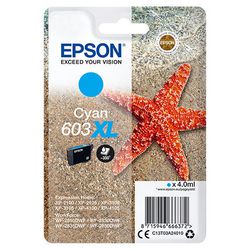 Cartucho de tinta epson 603xl original c13t03a24010 cian