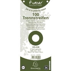 Linguette in cartone perforato exacompta 1200 bianco 105 x 240 mm
