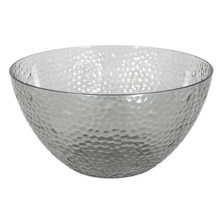 Ciotola plastica trasparente grigia ø25,5x13cm | 6 pezzi