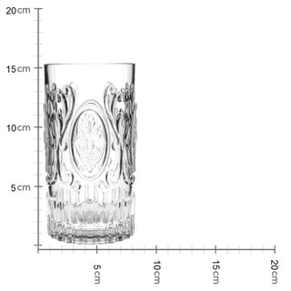 Tumbler acrilico Clear 8.2x8.2x15.2cm
