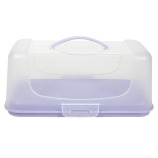 Alzata per torta con coperchio plastica destra 34x19 cm | 2 pezzi