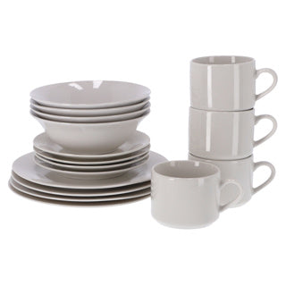 Alpina Breakfast Set a 16 pezzi bianco
