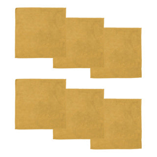 Ddddd paño de microfibra billie 30x30 cm amarillo 6 piezas | 4 piezas