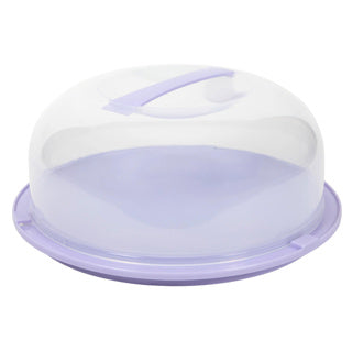 Alzata per torta con coperchio in plastica 28 cm | 2 pezzi