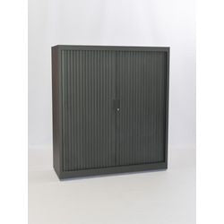 Armadio con ante a rulli chs120120 nero 120 x 45 x 120 cm
