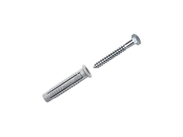 Celo 1047068 - taco nylon fx10 con perno rosca madera 7x65 5 piezas | 1 pieza
