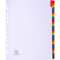 Pestañas exacompta 4131e a4 maxi cartón