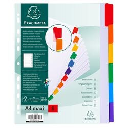 Schede exacompta 4306e formato a4 maxi cartoncino