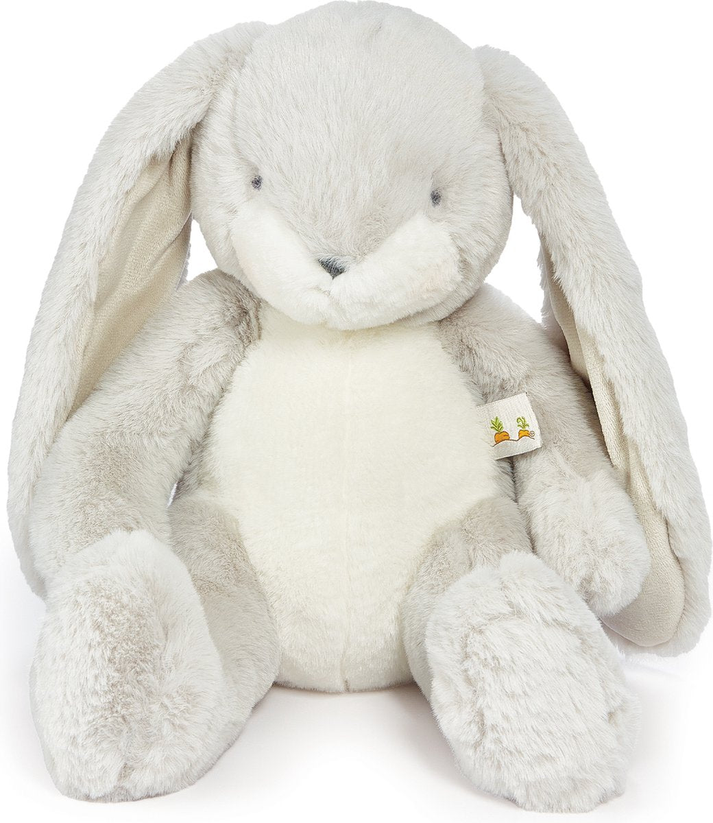 Bunnies by the bay nibble konijn - knuffeldier - geborduurde details - 38 cm - grijs