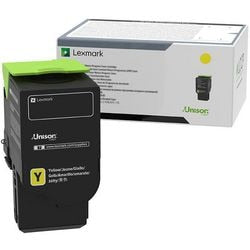 Tonercartridge lexmark 78c2xye geel