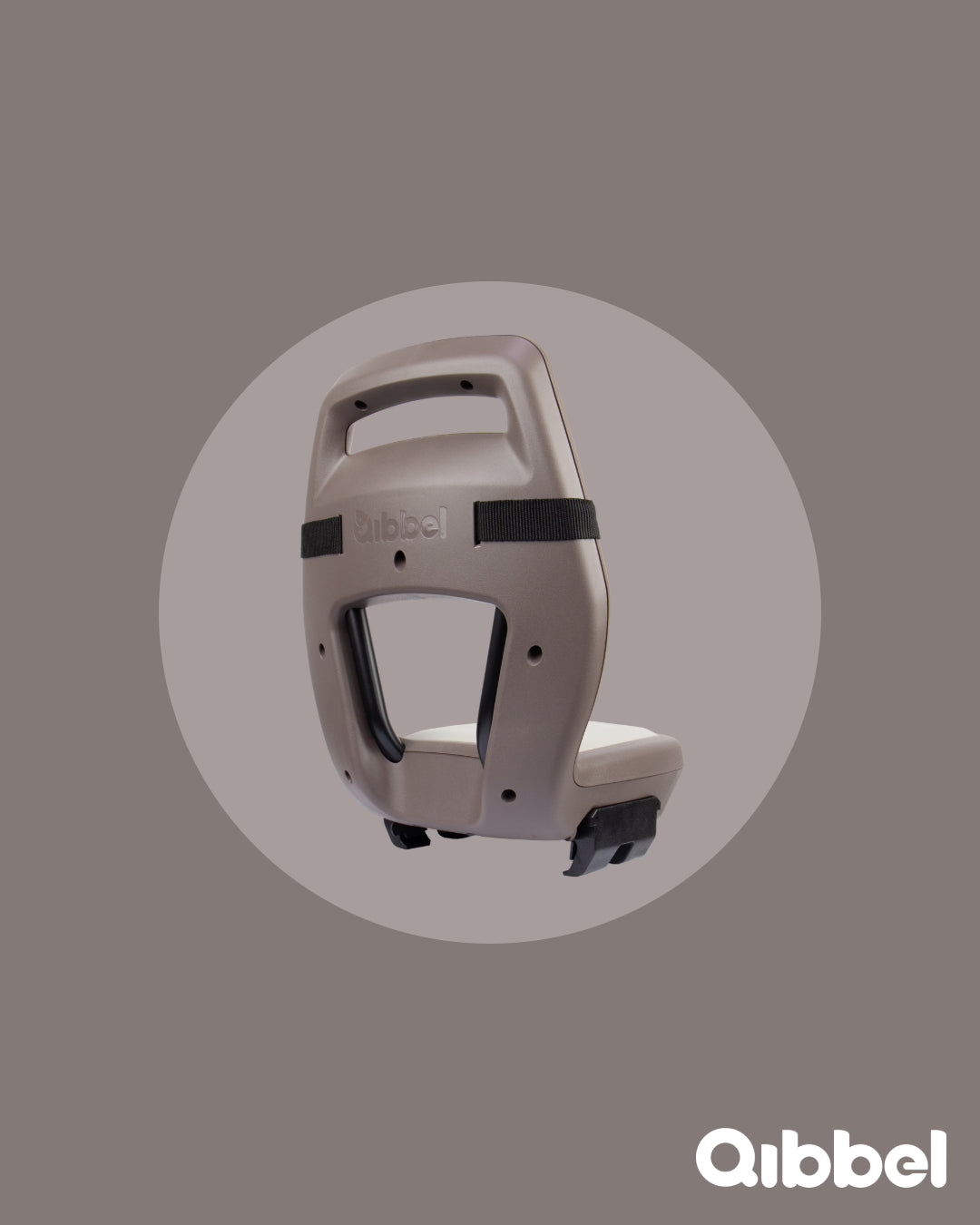 Asiento trasero de Qibbel junior 6+ portador de equipaje negro marrón claro