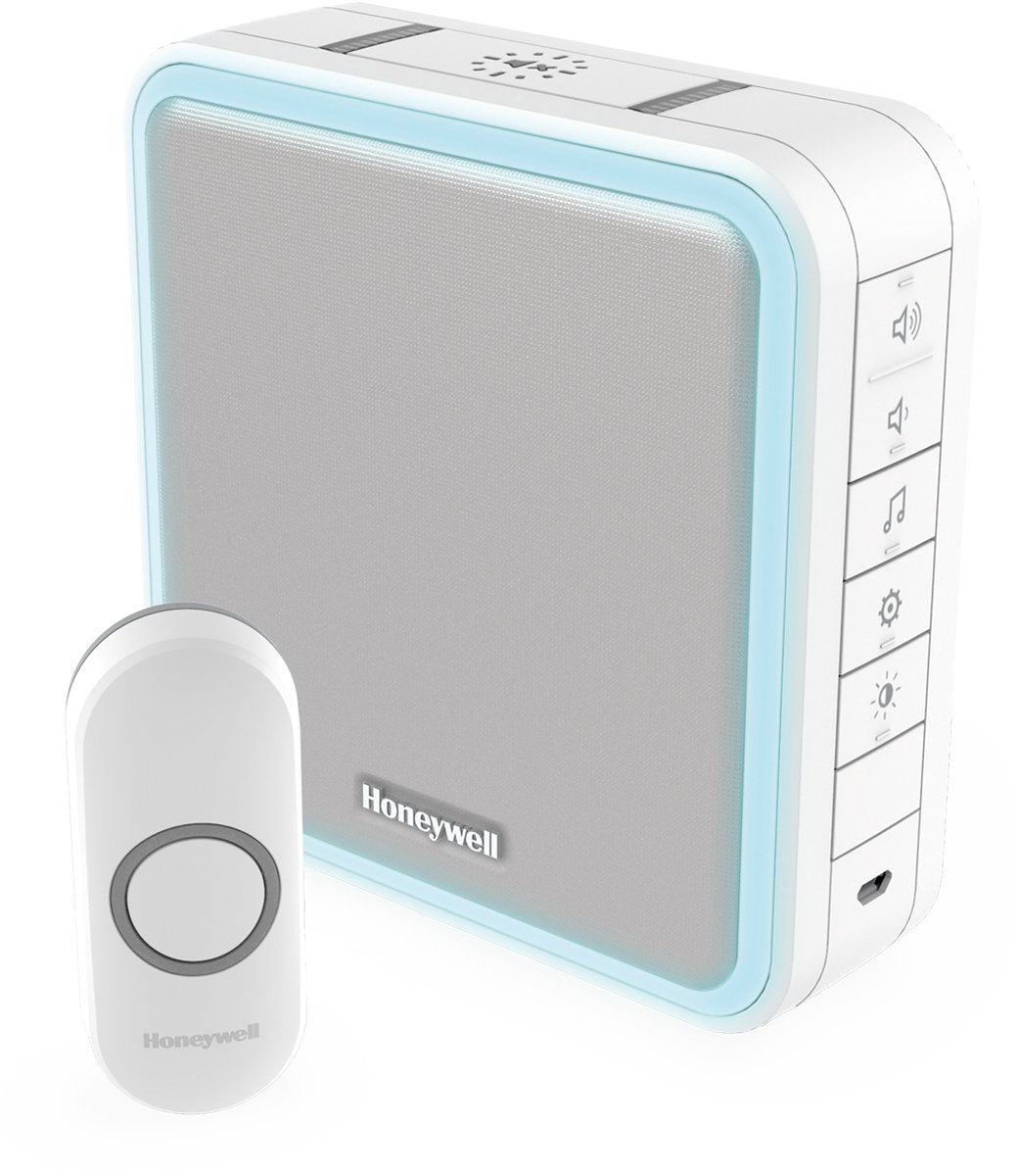 Honeywell home honeywell gong draadloos portable halog 200m wit dc915n