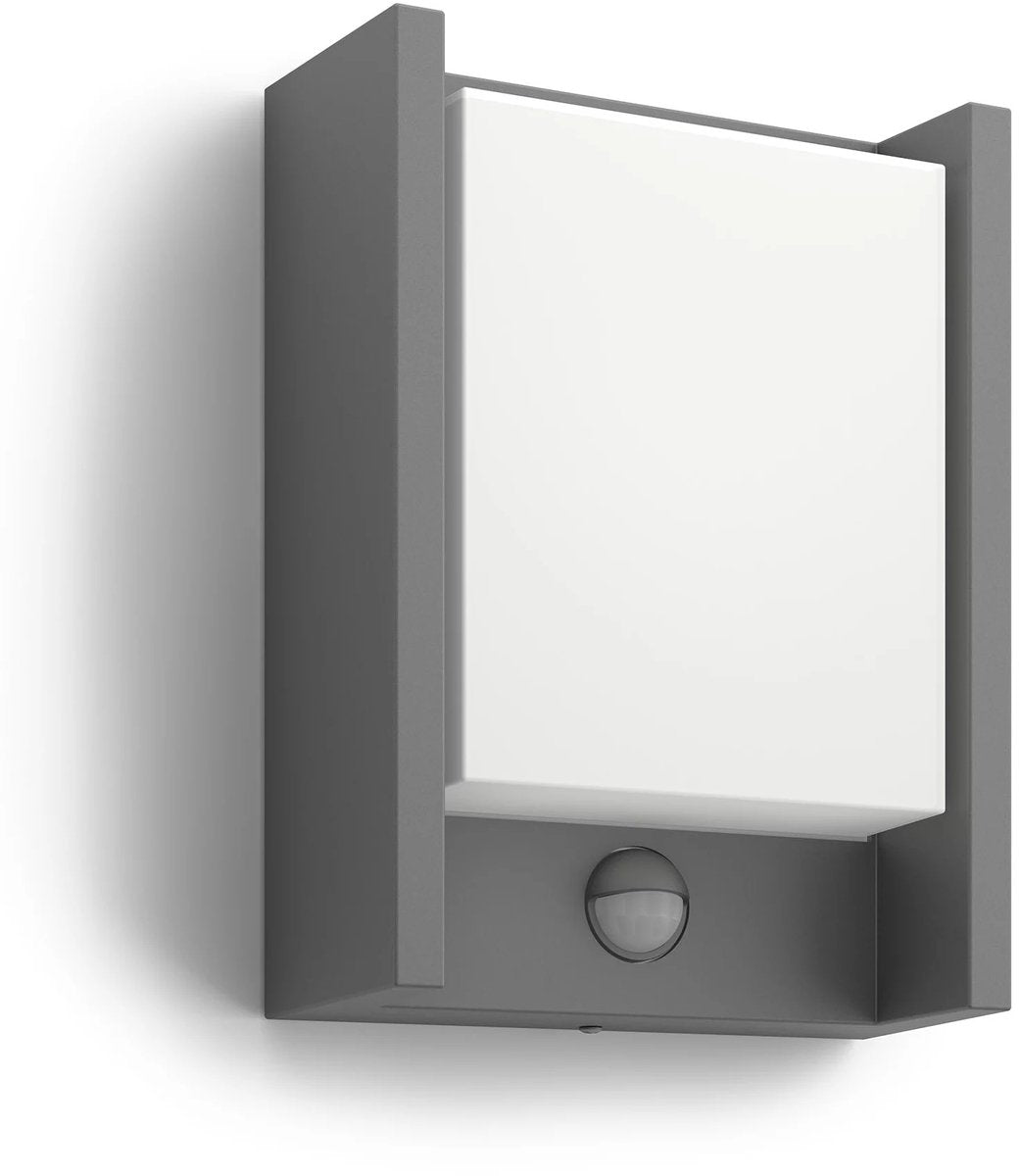 Philips Aplique LED para exterior Philips Arbor - luz blanca cálida - con sensor - ancho