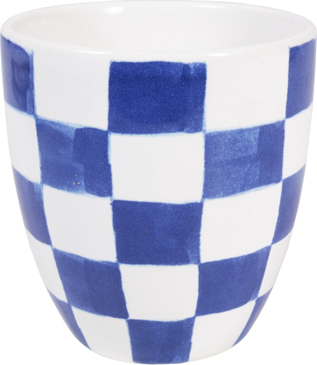 Blond Amsterdam, delft blond: checkered mini mug without handle