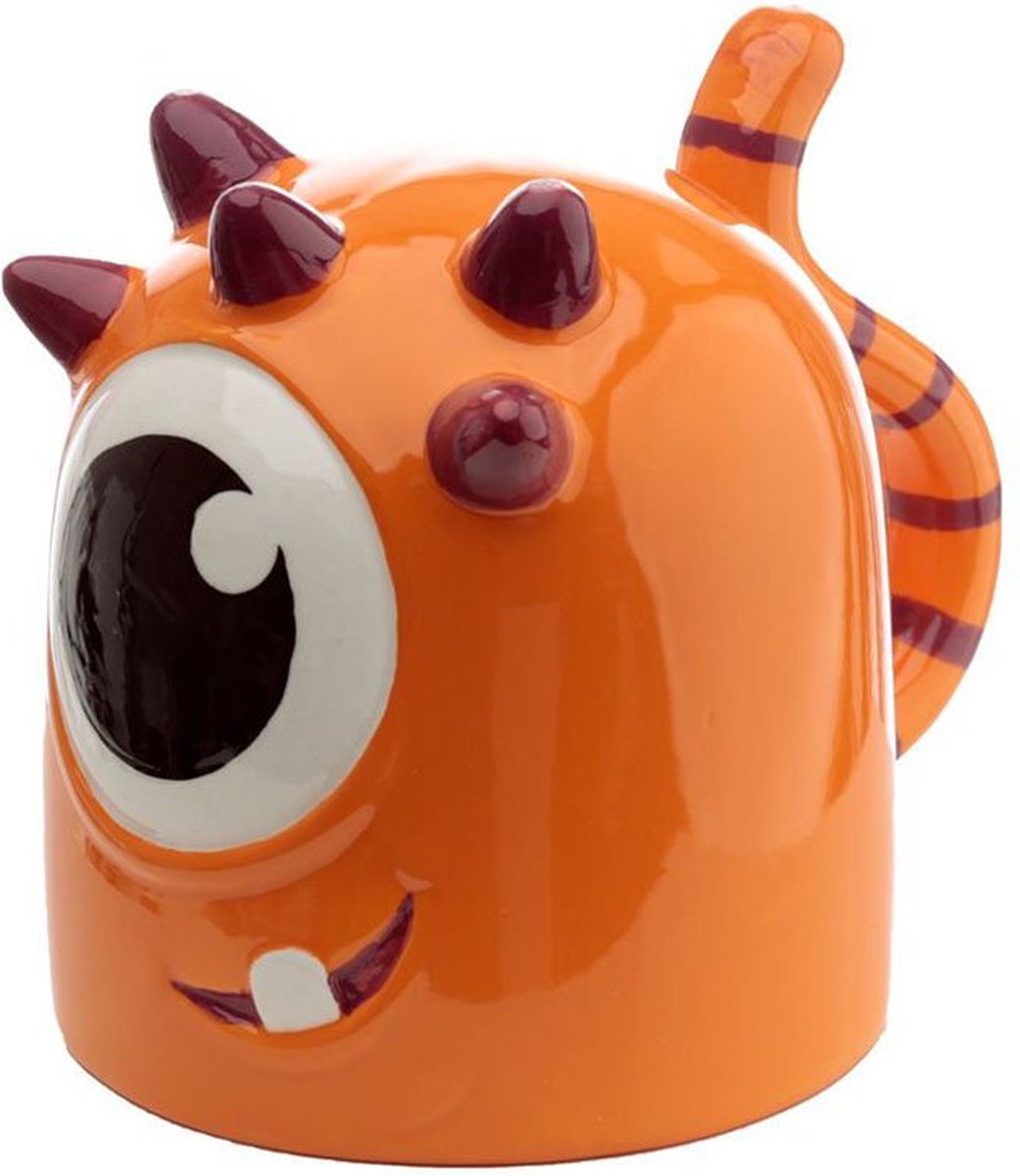 Monstarz Oranje Monster Upside Down Ceramic Tag